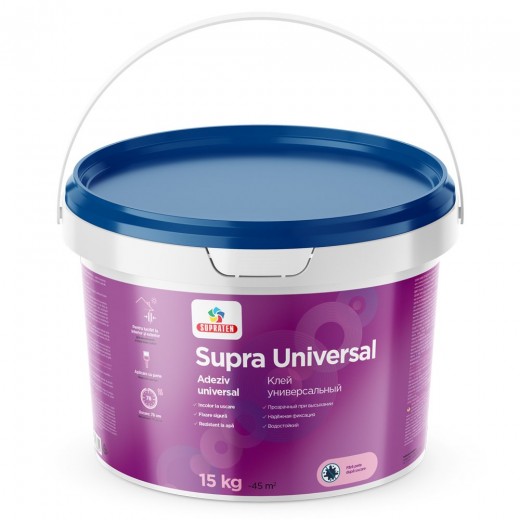 Adeziv *   tapete   Supra Universal, 15 kg (33) (0.3-0.4g/m2)